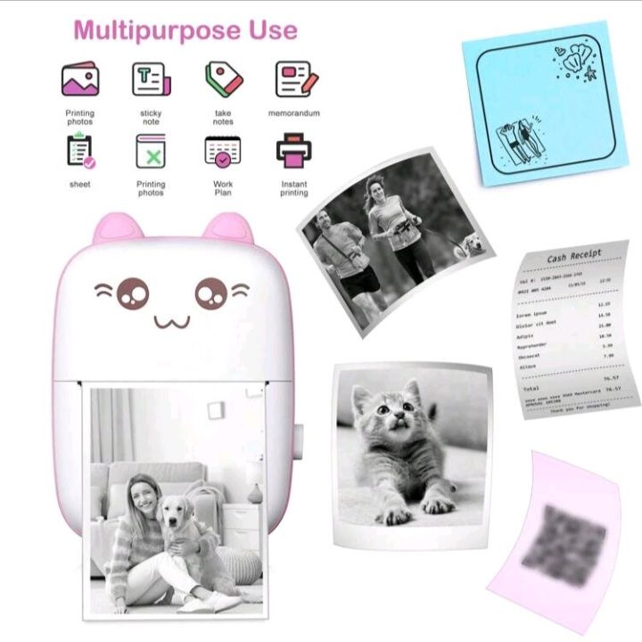 Portable Thermal Mini Photo/Notes Printer